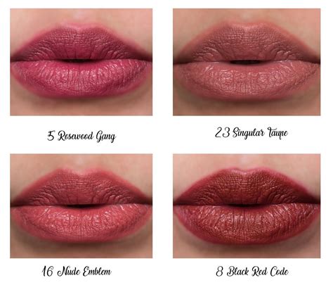 ysl lip and cheek stain swatches|ysl tattoo couture lipstick.